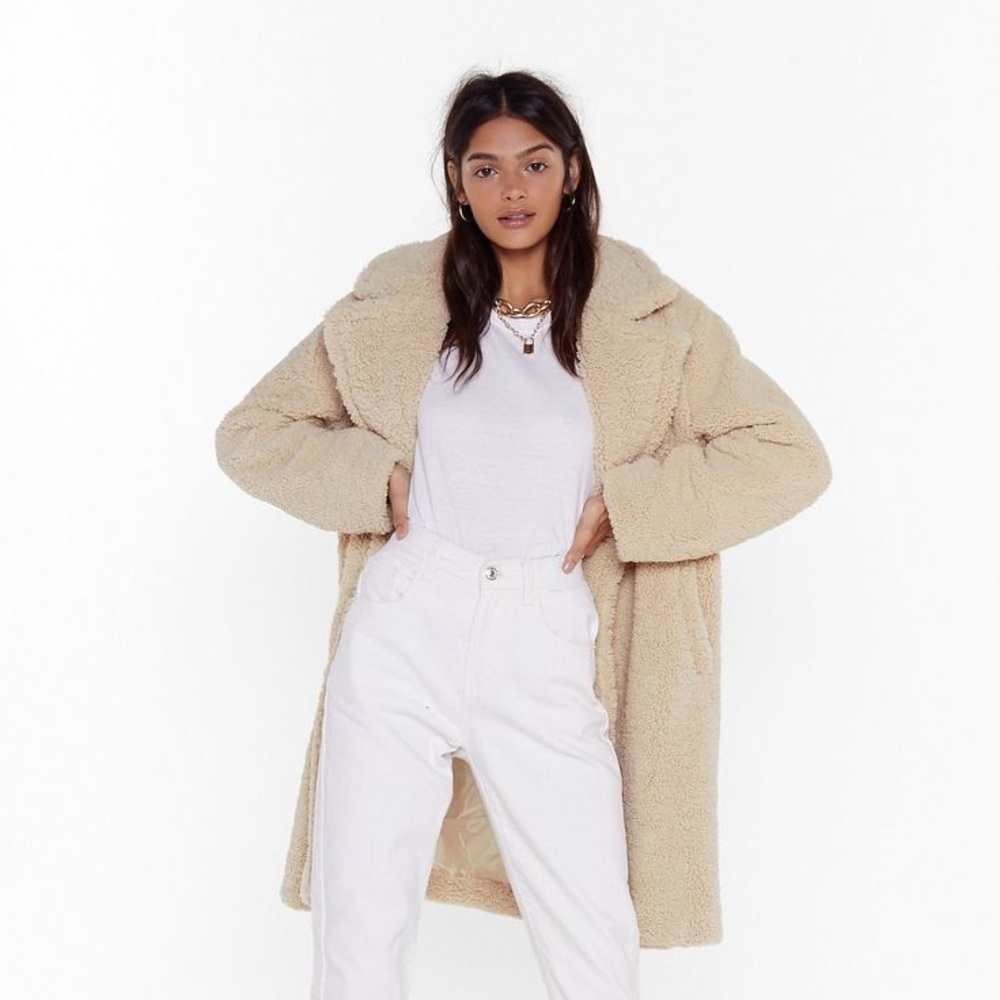 Nasty Gal: Ready Teddy Go Oversized Faux Fur Coat